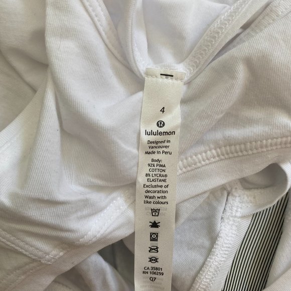 NWT Lululemon Cut Back Crop Tank SeaWheeze *Limited Edition* - Picture 9 of 9